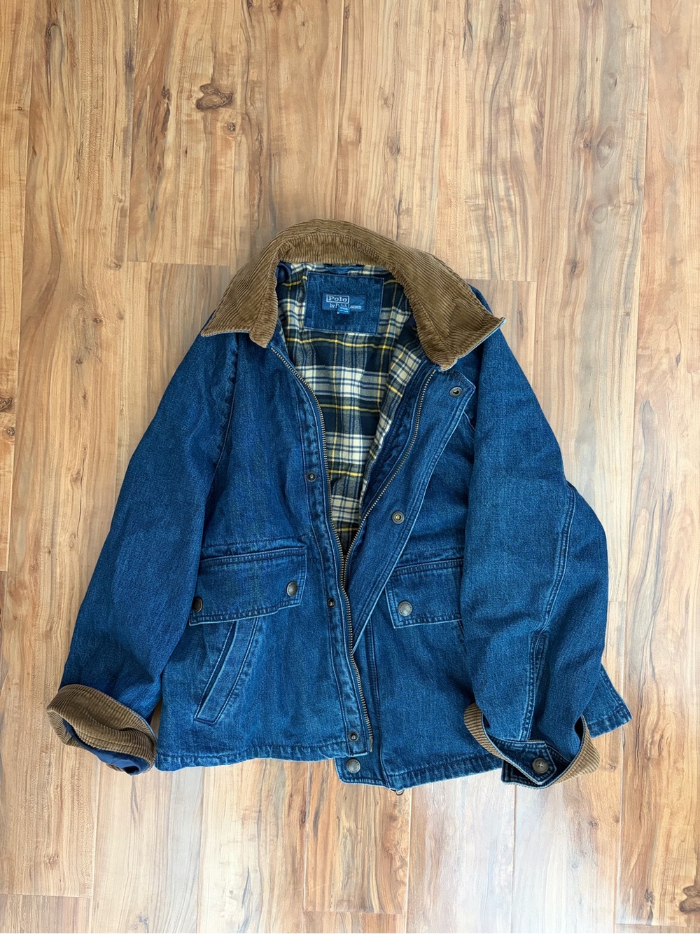 Poplar Wash Rigid Denim Woven Field Jacket - Picture 2 of 6